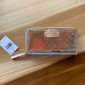 Kate spade gold wallet